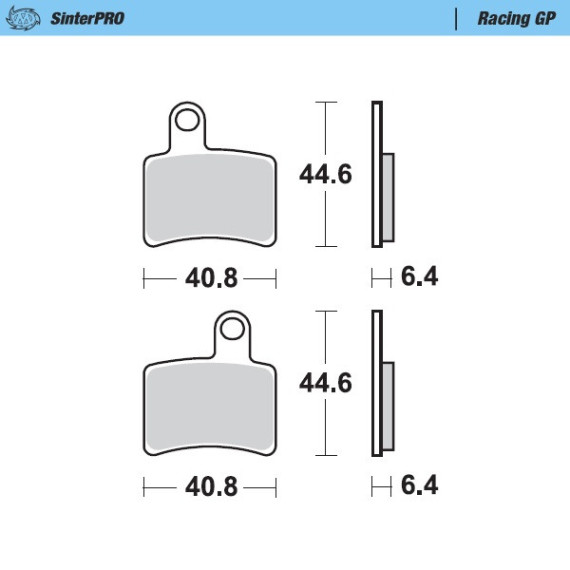 Moto-Master Racing GP Trial Brakepads rear : Beta