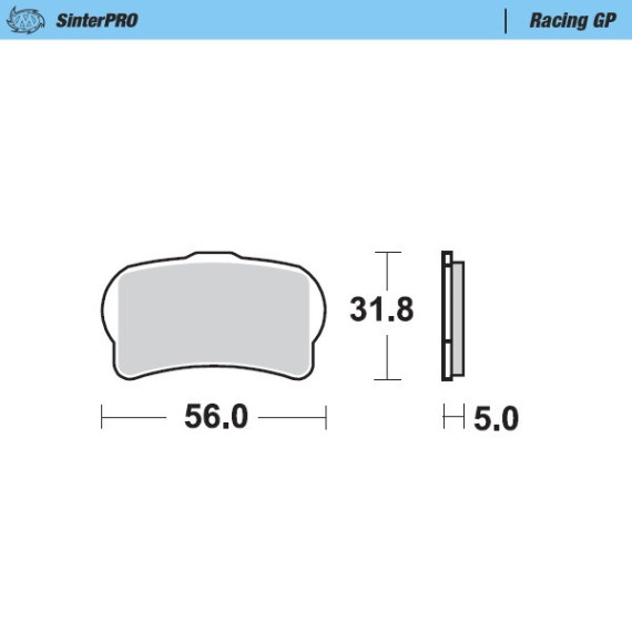 Moto-Master Racing GP Trial Brakepads front: GasGas, Montesa, Vertigo