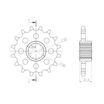 Supersprox Front sprocket 709.16