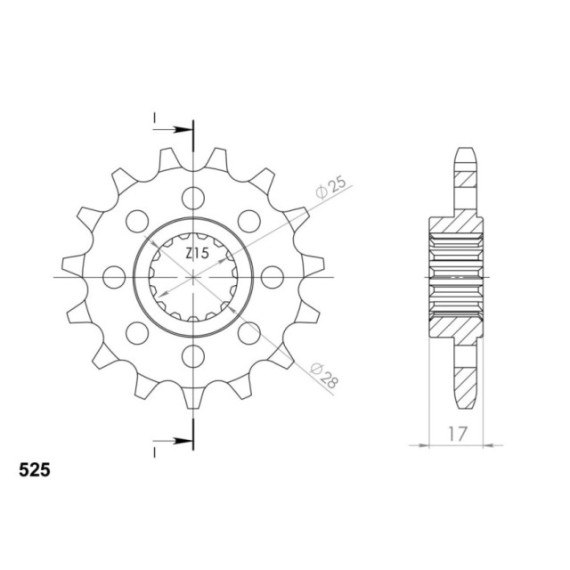 Supersprox Front sprocket 749.15