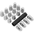 ITP Lug nut set 12 x 1.25mm 60° taper chrome incl. socket 16 pcs