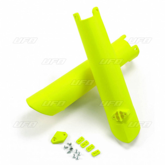 UFO Fork slider protectors  HVA TC/FC 125-450 15-, TE/FE 125-501 16- Fluo Yellow