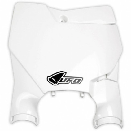 UFO Stadium Front number plate KTM 125/450 SX/SX-F 16- White 047