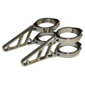 Alu headlight bracket for 50-54 mm fork chromed