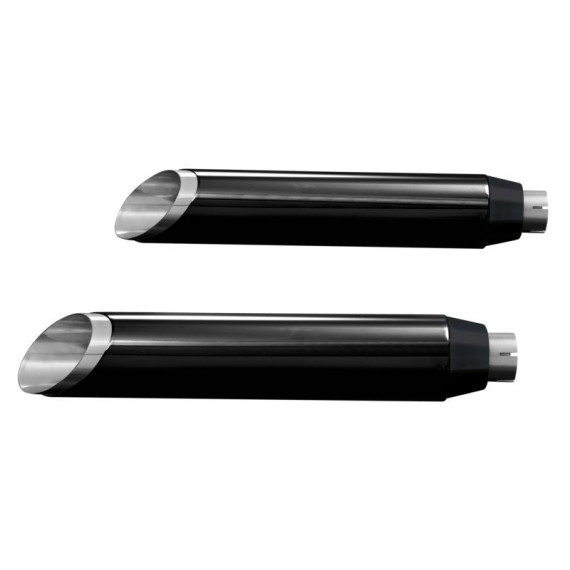 Mufflers Slash cut Black