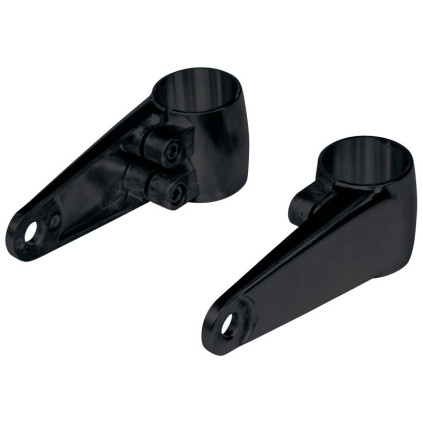 Black headlight brackets