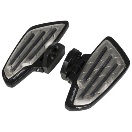 Floorboard Set New Tech Glide rider board Black Metal