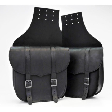 Saddlebag Set Throw Over Black