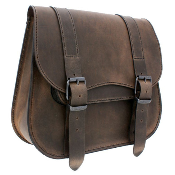 Single sided saddlebag Brown