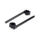 "Handlebar Clip-on Black Aluminum 22mm (7/8"") 37mm (1set)"