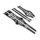 "ITEK Rail stiffeners powdercoated black Polaris 163"""