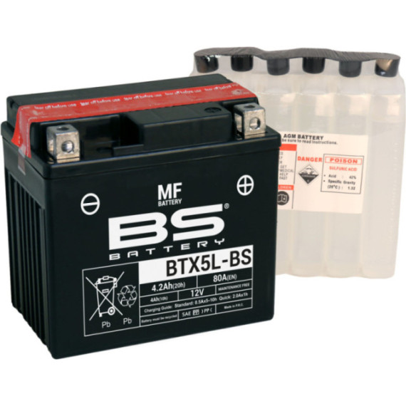 BS Battery  BTX5L-BS MF (cp) Maintenance Free