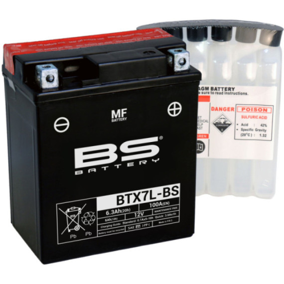 BS Battery  BTX7L-BS MF (cp) Maintenance Free