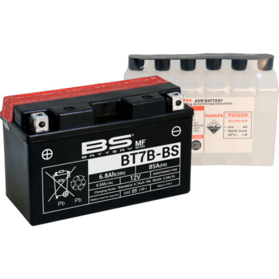 BS Battery  BT7B-BS MF (cp) Maintenance Free