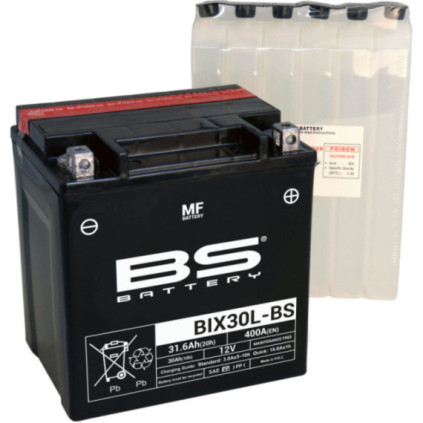 BS Battery  BIX30L-BS MF (cp) Maintenance Free