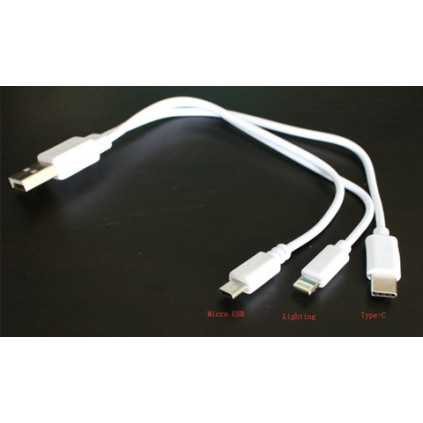 Hyper Smart start 3-IN-1 type-C USB cable 