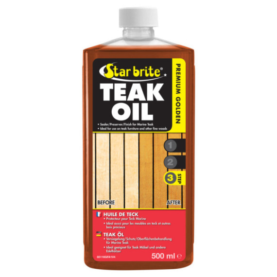 Star brite Premium Golden Teak Oil - Step 3 500ml