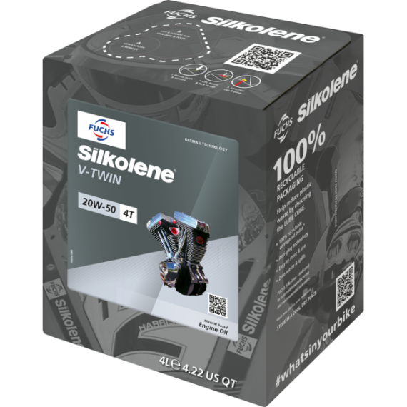 Silkolene V-Twin 20W-50 Mineral 4L CUBE