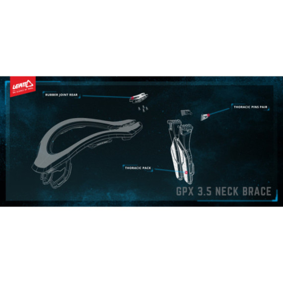 Leatt Thoracic Pack DBX/GPX 3.5 Junior Blk (no graphics)