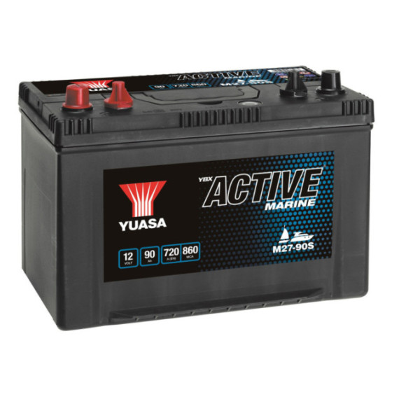 Yuasa M27-90S Active Marine Start Battery 12V 90Ah 720A Note: Pallet cargo (15)