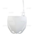 UFO Front number plate YZ65 19- White 046