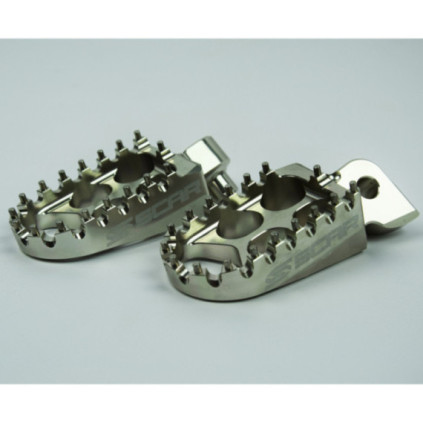 Scar Standard Footpegs - SX85/105 Titanium color