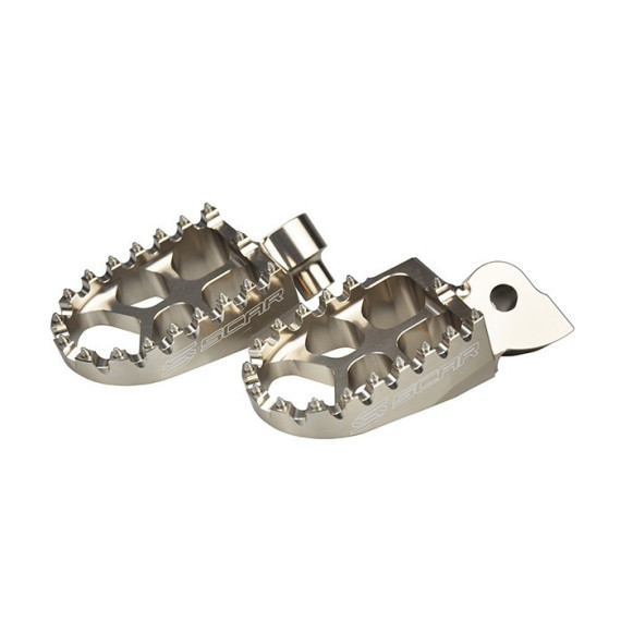 Scar Evolution Footpegs -  Yamaha Titanium color