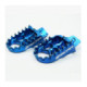 Scar Evolution Footpegs - Kawasaki Blue color