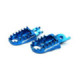 Scar Evolution Footpegs - Honda/Kawasaki  Blue color