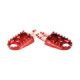 Scar Evolution Footpegs - Honda/Kawasaki  Red color