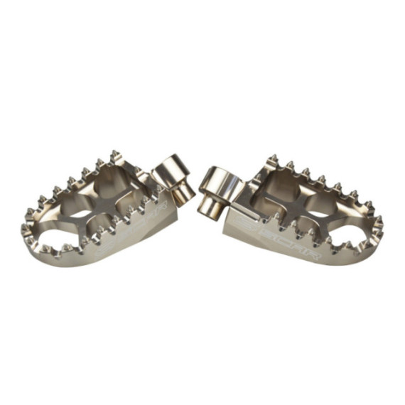 Scar Evolution Footpegs - Ktm/Husab./Husq./Sherco/Beta 05-17 Titanium color