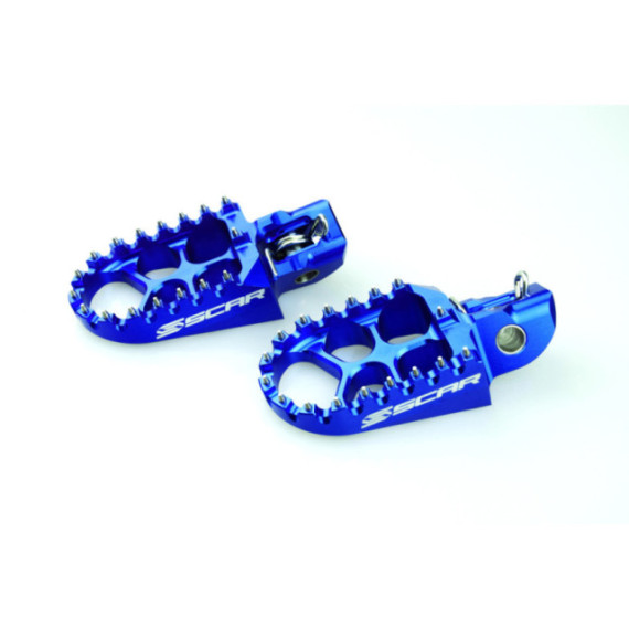 Scar Evolution Footpegs - Ktm/Husq. Blue color