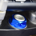 Scar Steering Stem Nut & Tool - Honda/Suzuki/Yamaha Blue Color