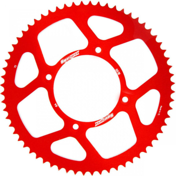 Supersprox Rear Sprocket, Red, 64 hammasta (420), Ø100mm, Beta RR 05-