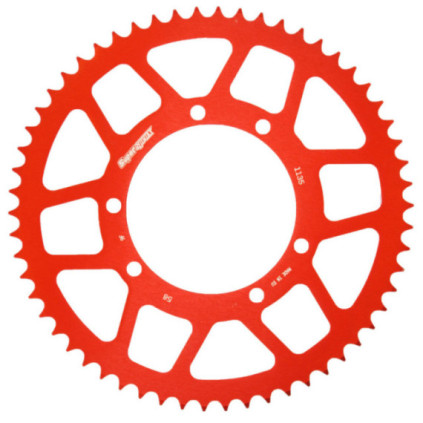 Supersprox Rear Sprocket, Red, 58 teeth (420), Ø100mm, Fantic 50cc 07-19