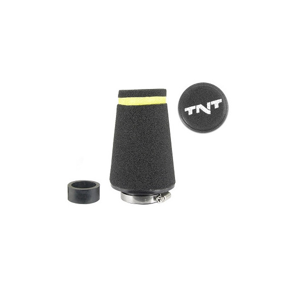 TNT Air filter, Speed, Black, Connection Ø 28/35mm, (Ø 70 - 48mm x l. 100mm)