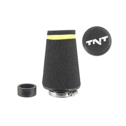 TNT Air filter, Speed, Black, Connection Ø 28/35mm, (Ø 70 - 48mm x l. 100mm)