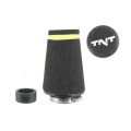 TNT Air filter, Speed, Black, Connection Ø 28/35mm, (Ø 70 - 48mm x l. 100mm)