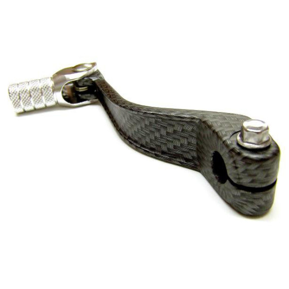 Tec-X Gear pedal, Carbon-style/Silver, Derbi Senda / Aprilia RX,SX  06- / Gilera