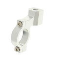 Mirror mounting clamp, Silver, Ø 22mm handlebar, M8 mirror