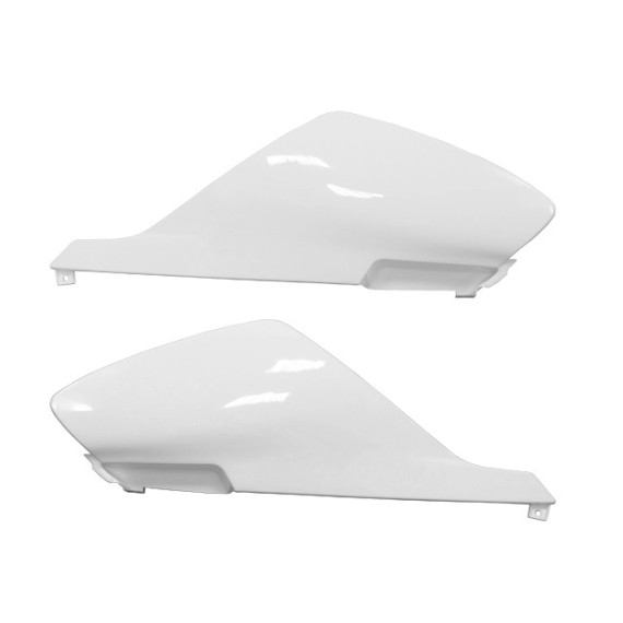 Tec-X Rear side cover kit, White, Derbi Senda R X-Treme 03-10, SM X-Treme 02-10