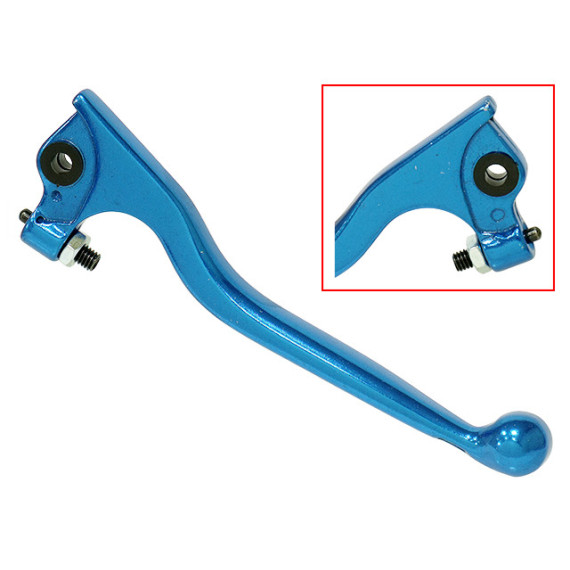 Tec-X Brake lever, Blue, Derbi Senda / Gileras RCR,SMT, Yamaha DT 50 R, SM, X