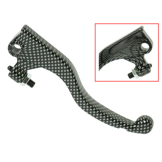 Tec-X Brake lever, Carbon-style, Derbi Senda DRD Racing 11- / Drac Supermoto RS