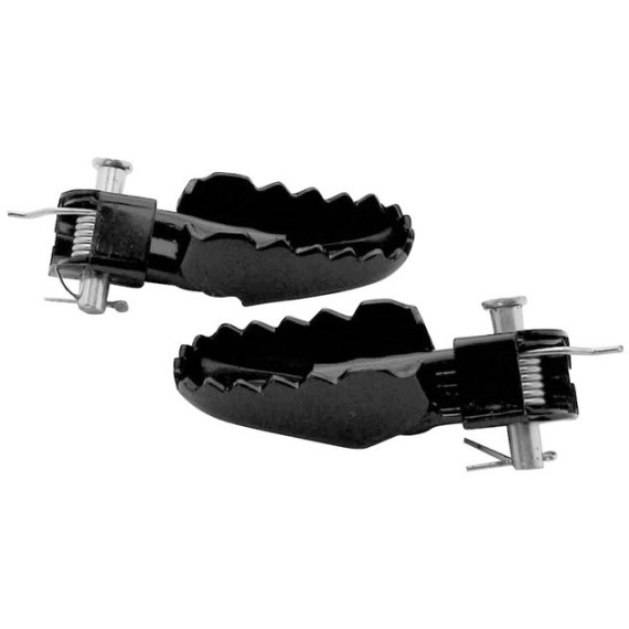 Tec-X Footrest set, Foldable Cross-type, Ø 8mm x 40mm tap