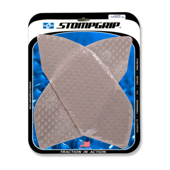 Stompgrip Street Bike Tank Grips - Volcano - 0075 : Clear