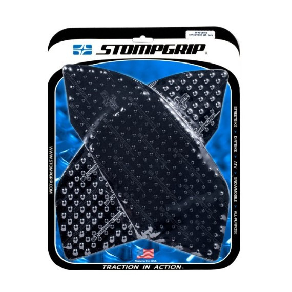 Stompgrip Street Bike Tank Grips - Volcano - 0075 : Black