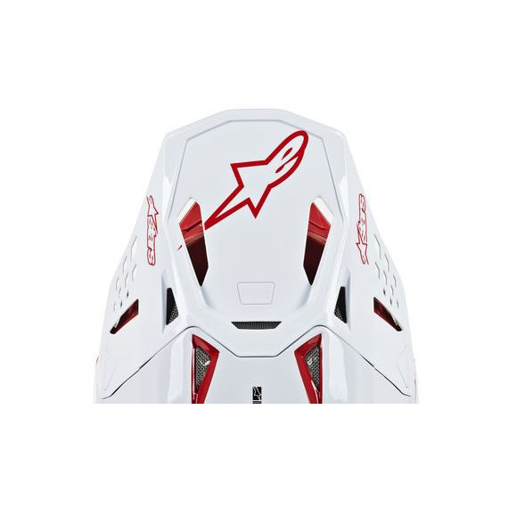 Alpinestars Visor S-M10 - DYNO White Glossy