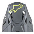 Alpinestars Visor S-M8 - RADIUM Cool Grey Yellow Fluo