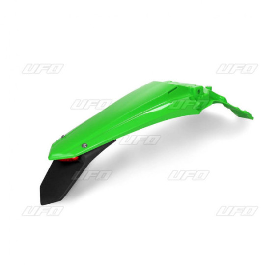 UFO Rear fender with enduro led KX250F 21- ,KX450F 19-  Green 026