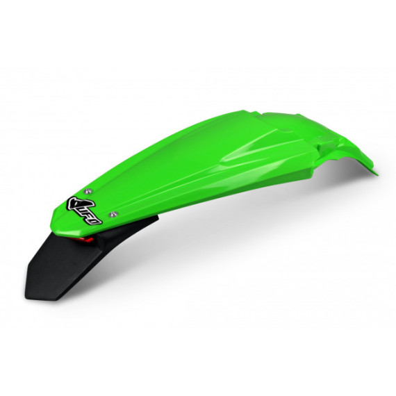 UFO Rear fender with enduro led KX250F 17-20  KX450F 16-18 Green 026